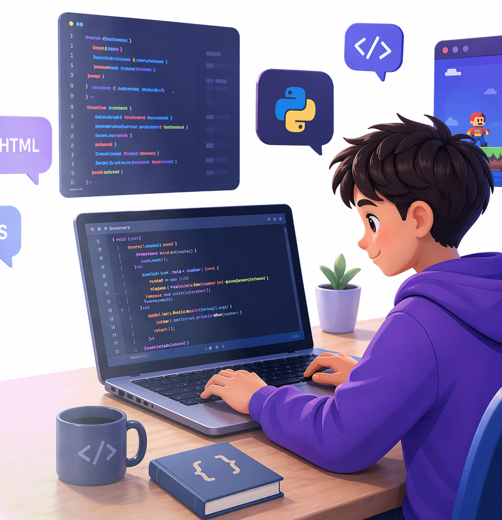 Ребёнок программирует